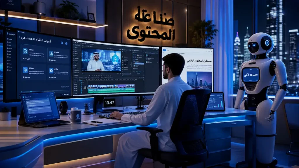 أفضل أدوات الذكاء الاصطناعي المجانية لصناعة المحتوى الرقمي في 2026