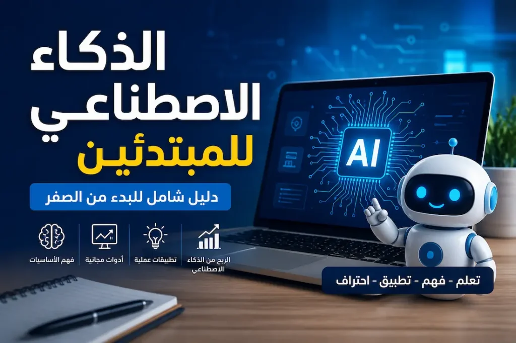 تعلم الذكاء الاصطناعي للمبتدئين 2026: دليلك الشامل من الصفر