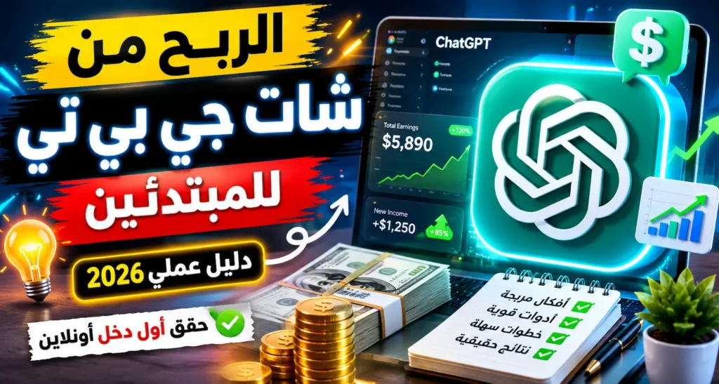 هل يمكن الربح من شات جي بي تي للمبتدئين في 2026؟ شرح طرق تحقيق الدخل باستخدام ChatGPT وخطوات البدء العملية